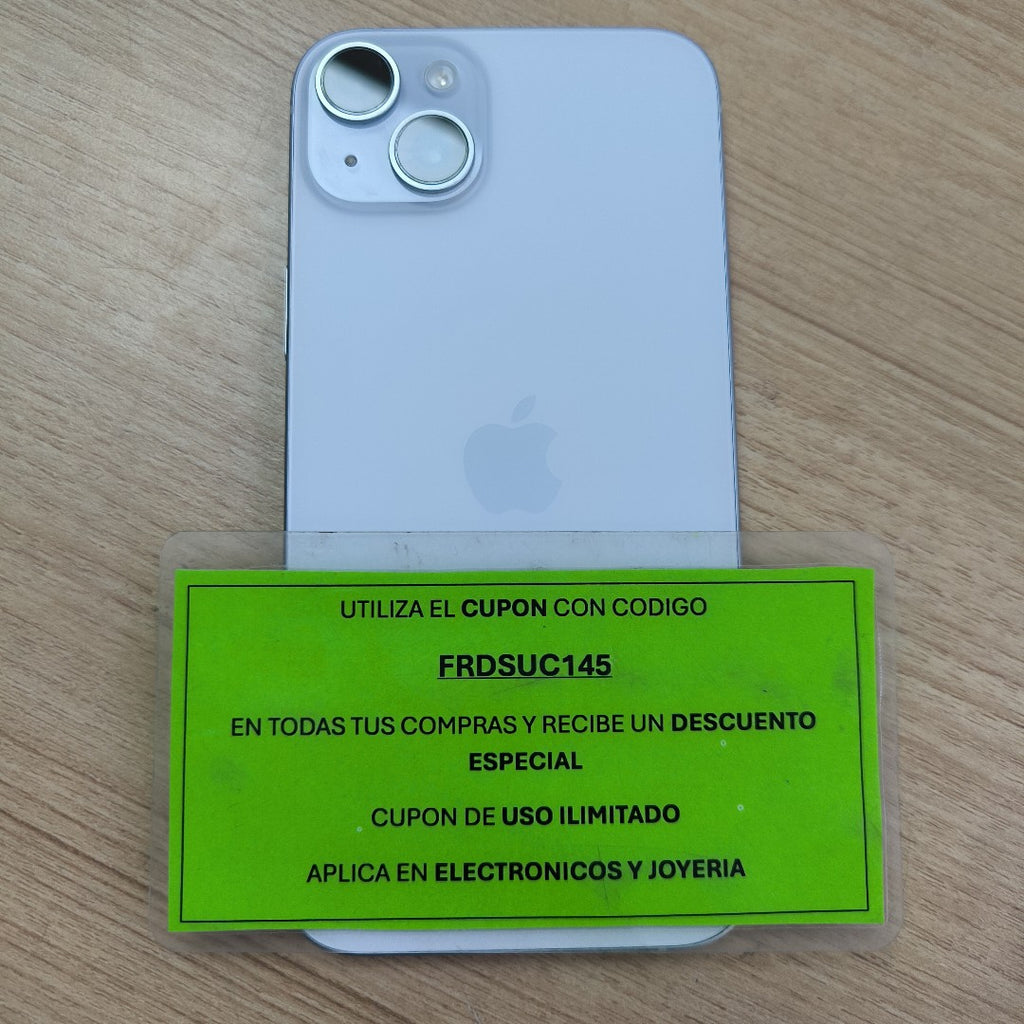 CELULAR APPLE IPHONE 15 PLUS A3093 (2023) 256 GB 6 GB RAM (SEMINUEVO)