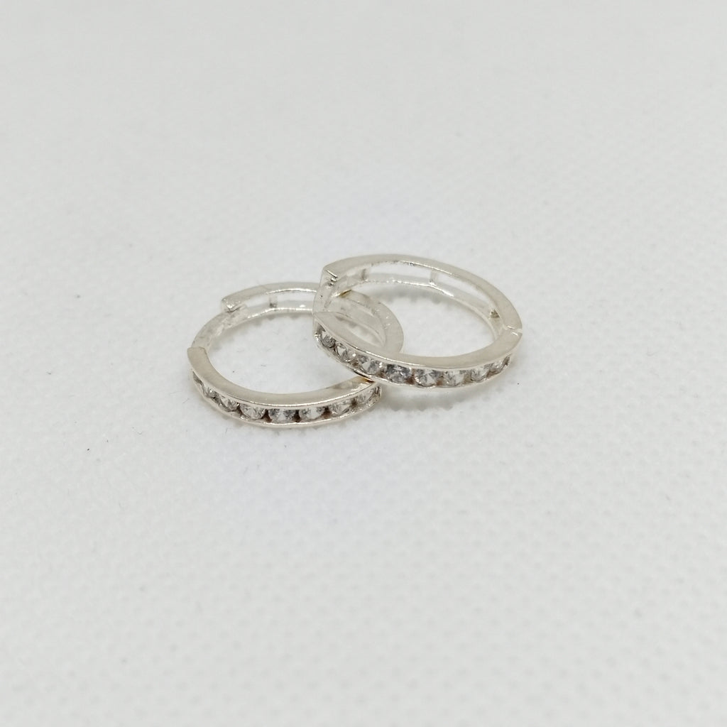 ARRACADAS C/CIRCONIAS PLATA .925 2.1 GR (NUEVO)