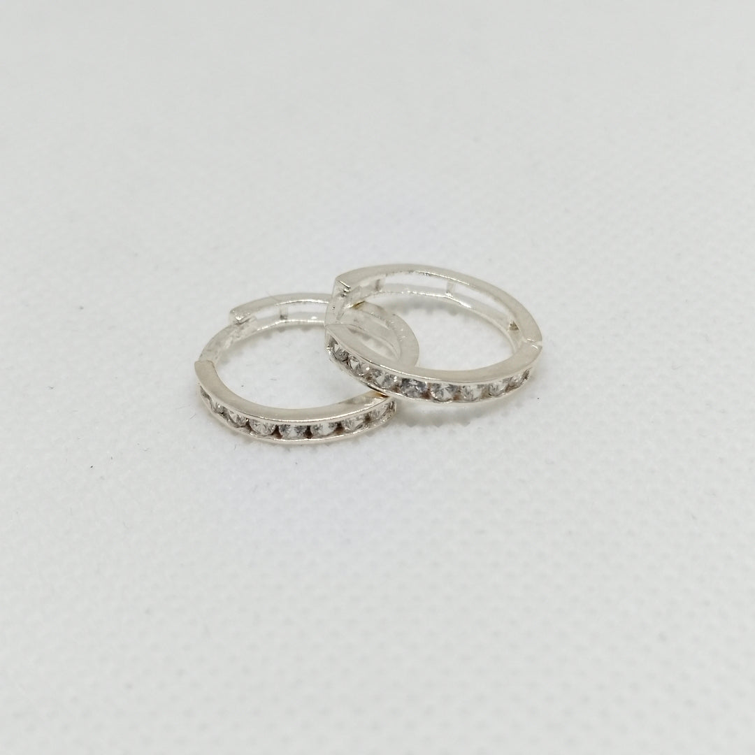 ARRACADAS C/CIRCONIAS PLATA .925 2.1 GR (NUEVO)