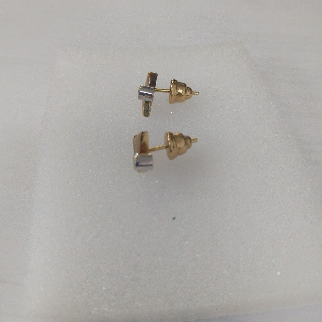 BROQUELES PAR ORO, RODIADO 14 K 2.6 GRMS (SEMINUEVO)