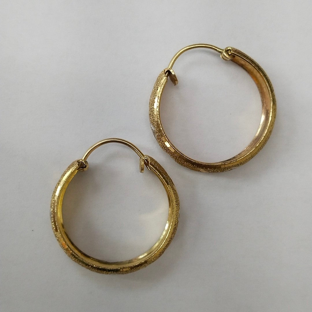 ARRACADAS PAR ORO 14 K 4.4 GRMS (SEMINUEVO)