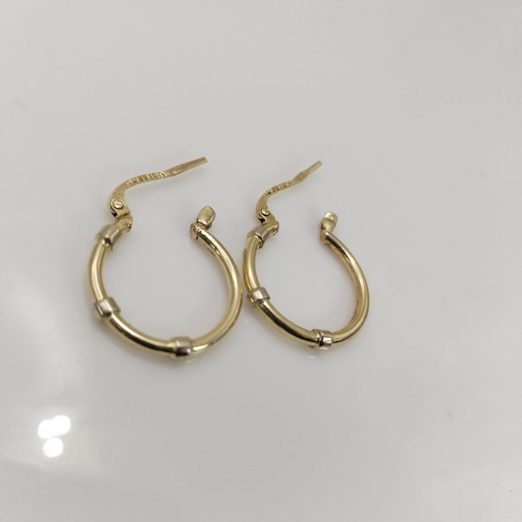 ARRACADAS PAR ORO 14 K 1.8 GRMS (SEMINUEVO)