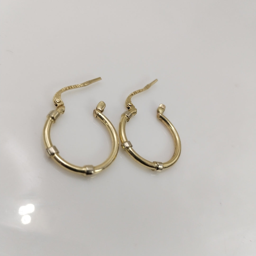 ARRACADAS PAR ORO 14 K 1.8 GRMS (SEMINUEVO)