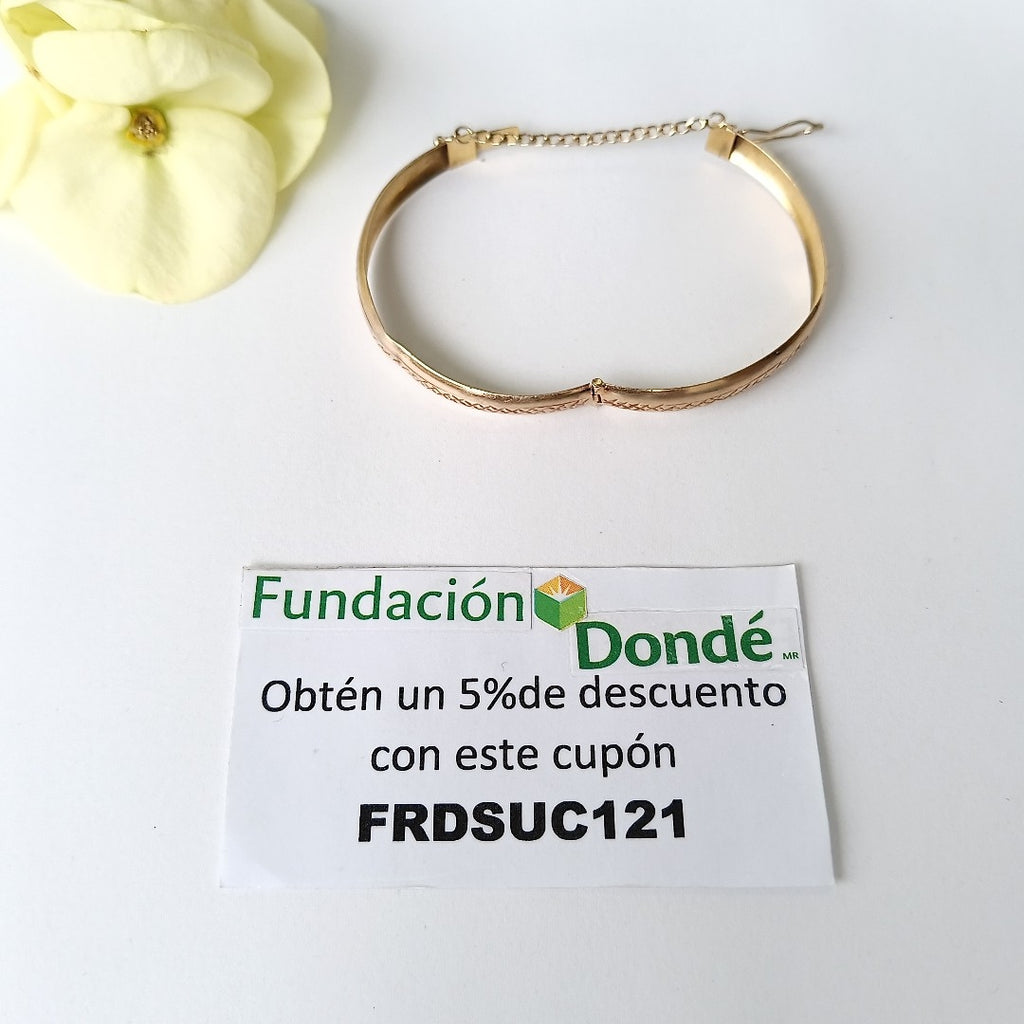 PULSERA RIGIDA ORO 8 K 4,80 GRMS (SEMINUEVO)