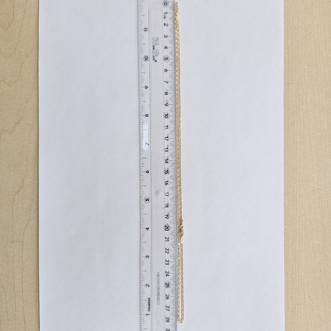 CADENA TEJIDO MARINERO 3.61GR 55 CM (NUEVO)