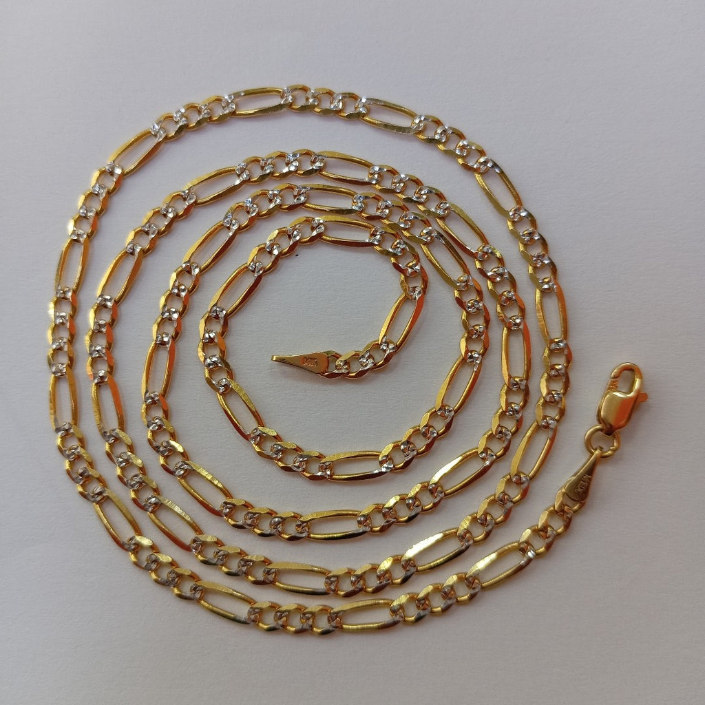CADENAS 3X1 DIAMANTADA ORO 14K 55 CM 8.4 GR (NUEVO)