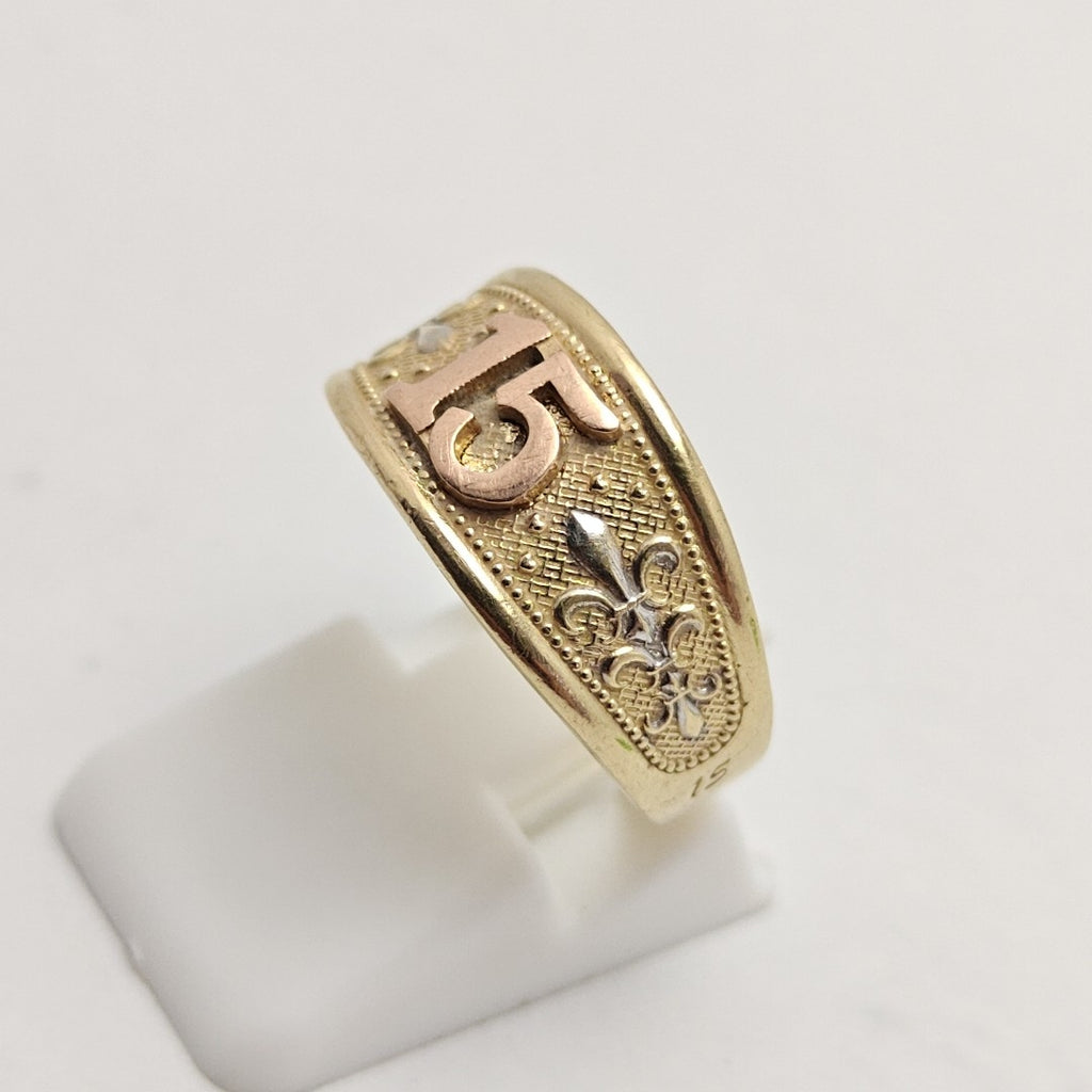 ANILLITO ORO COMBINADO 14 K 2,60 GRMS (SEMINUEVO)