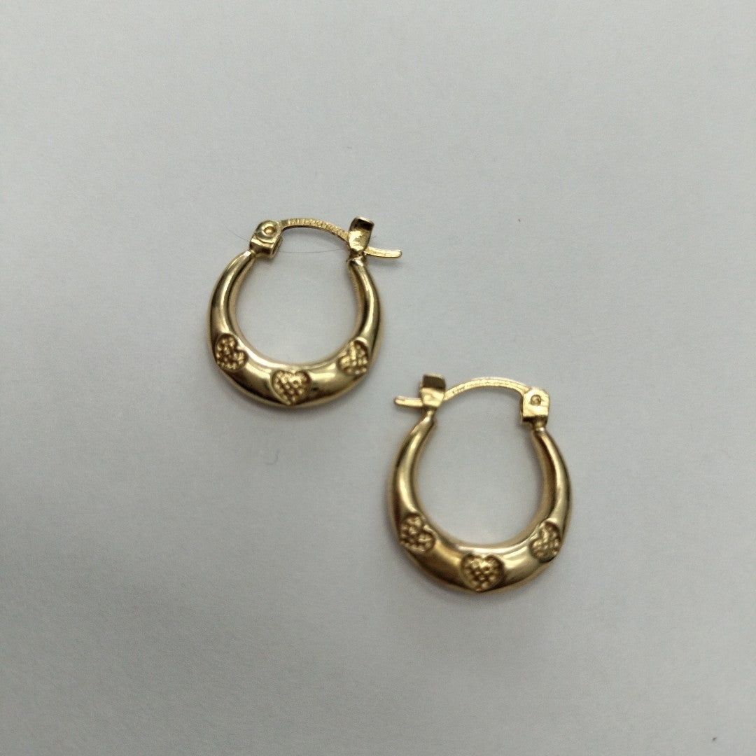 ARRACADAS PAR ORO 14 K 1.4 GRMS (SEMINUEVO)
