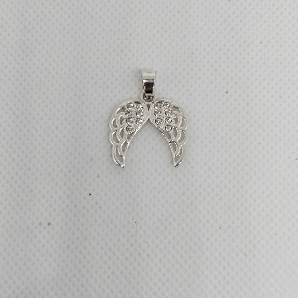 DIJE ALAS C/CIRCONIAS PLATA .925 2.4 GR (NUEVO)