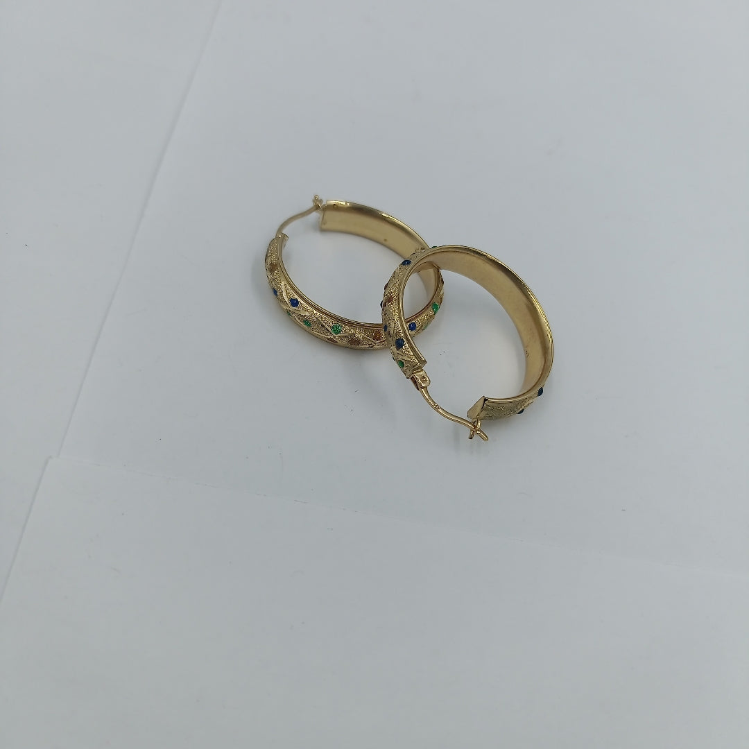 ARRACADAS PAR ORO 14 K 5.4 GRMS (SEMINUEVO)