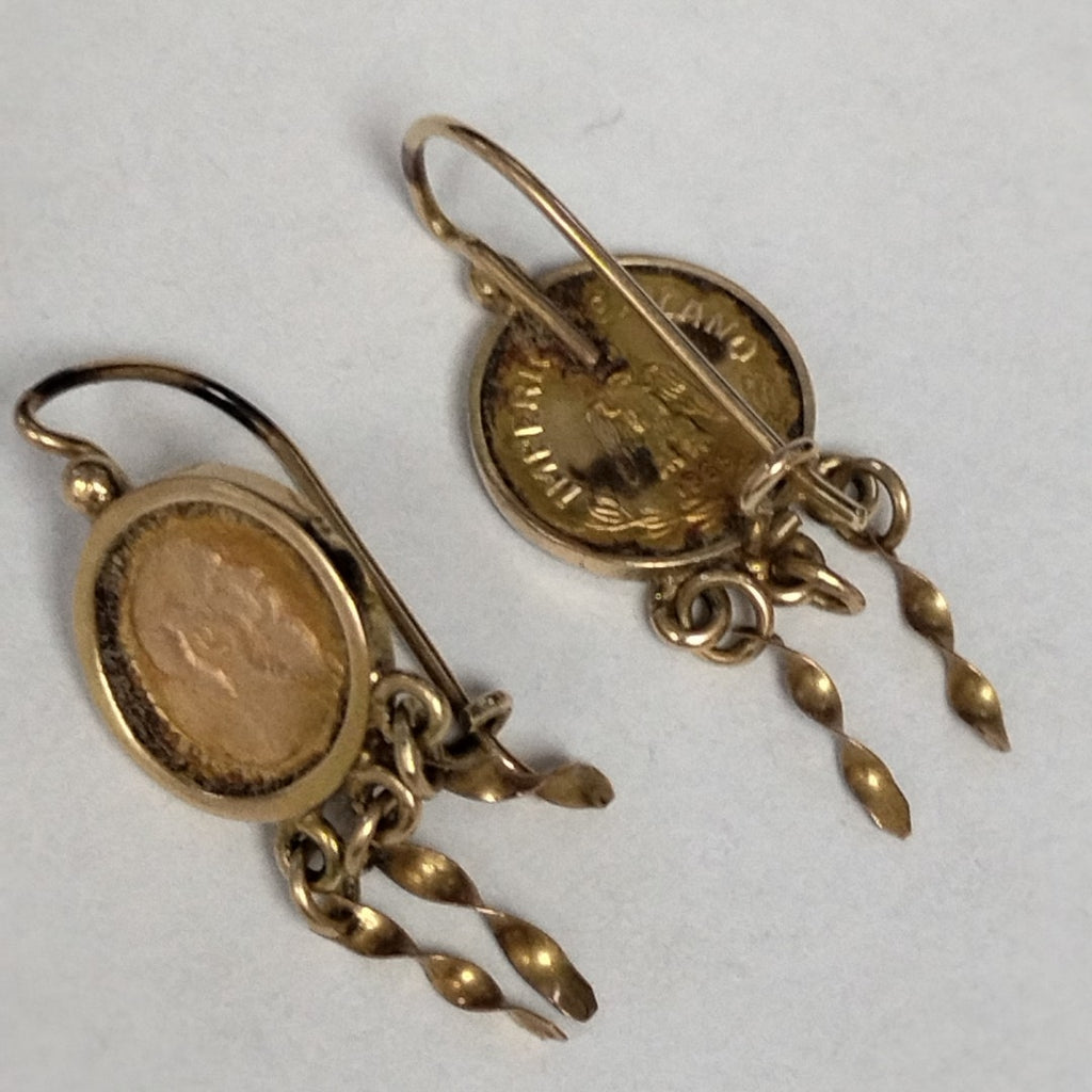 ARETES PAR ORO 14 K 2,20 GRMS (SEMINUEVO)
