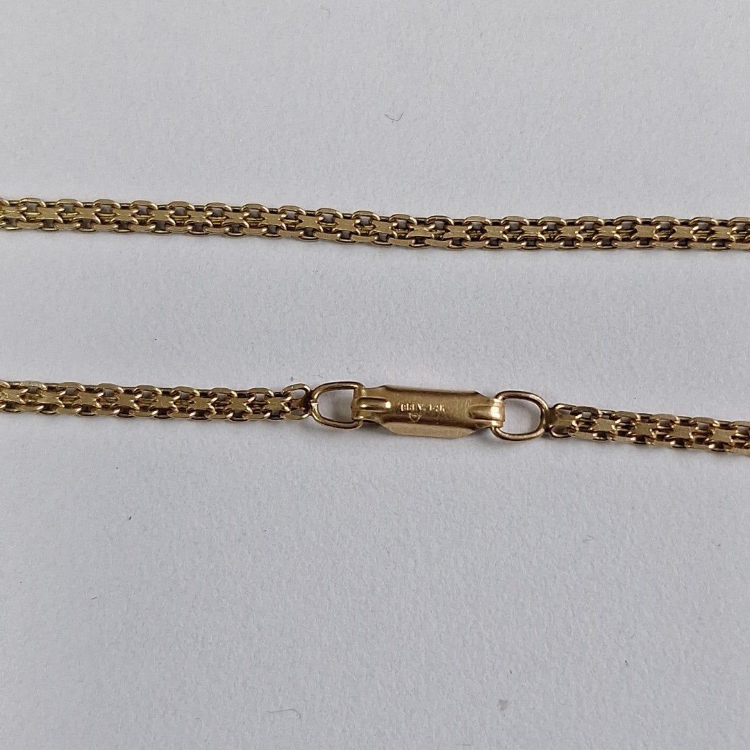 GARGANTILLA ORO COMBINADO 14 K 8 GRMS (SEMINUEVO)