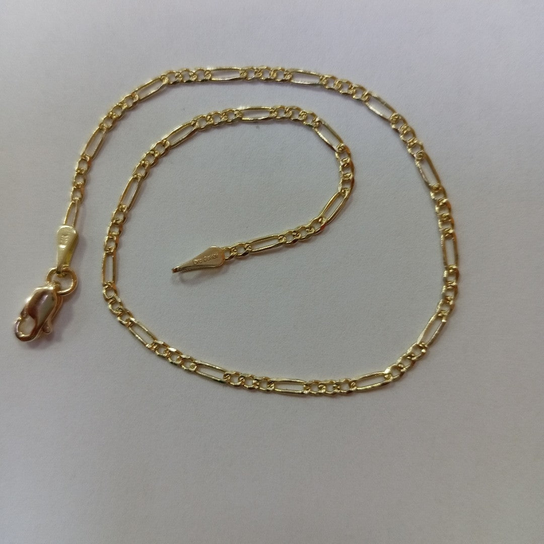 PULSERAS BARBADA ORO 14K 21 CM 1.7 GR (NUEVO)