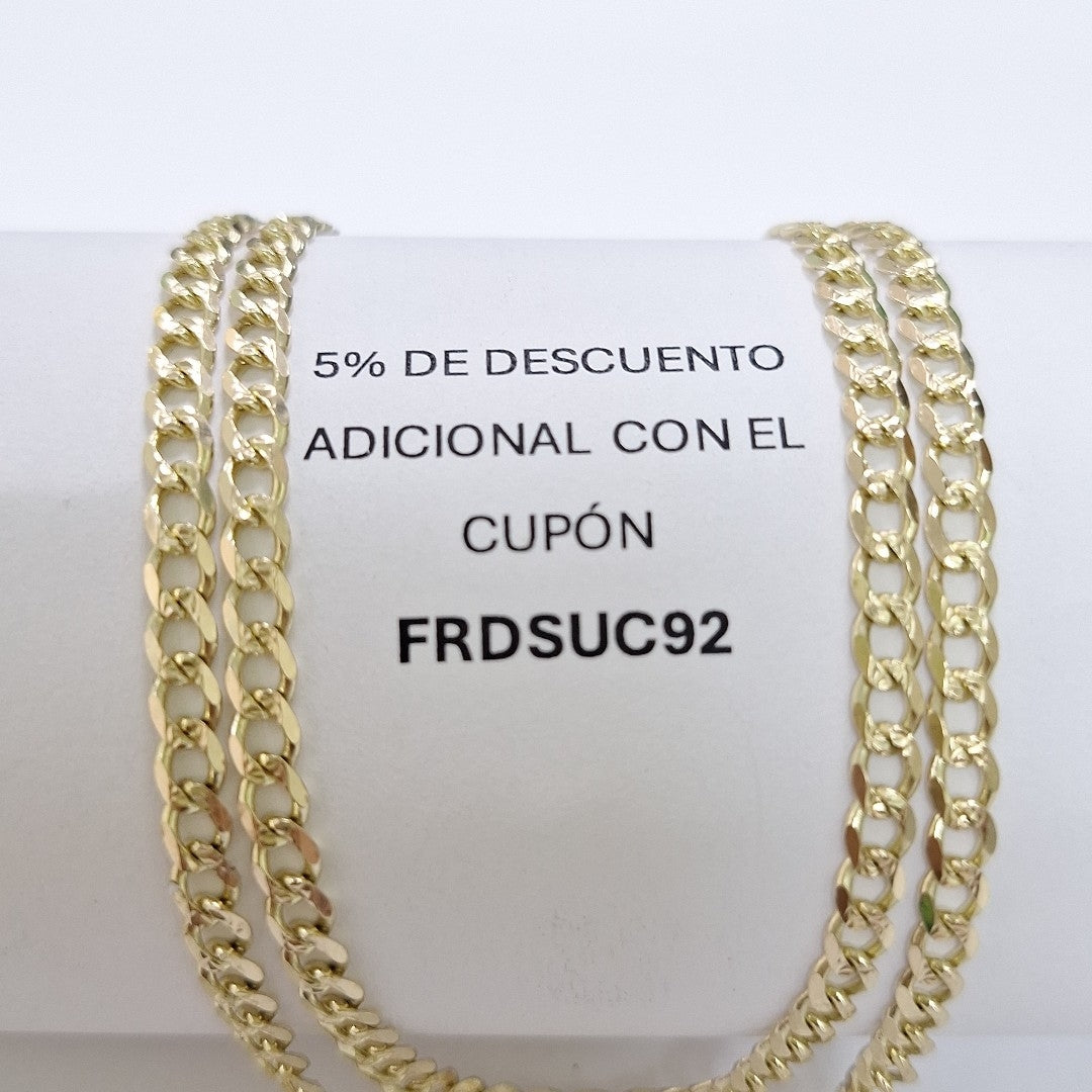 CADENAS BARBADA ORO 14K 55 CM 13.1 GR (NUEVO)