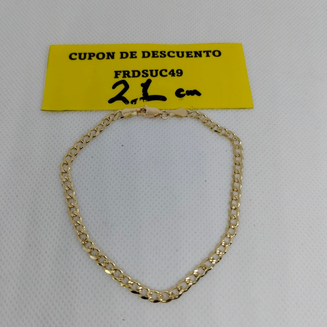 PULSERAS BARBADA ORO 14K 21 CM 5.3 GR (NUEVO)
