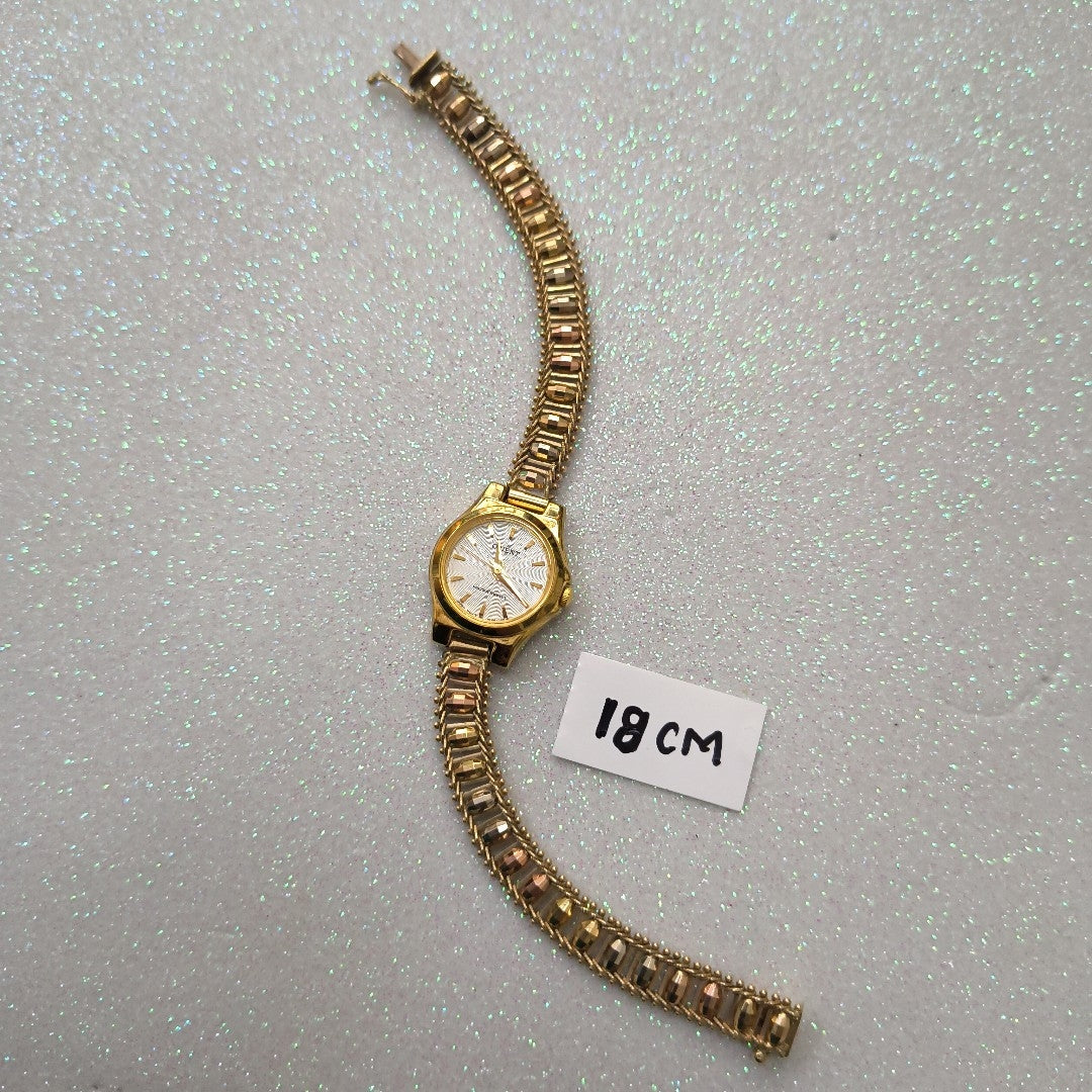RELOJ CAJA ACERO PULSO ORO ORO 10 K 17.6 GRMS (SEMINUEVO)