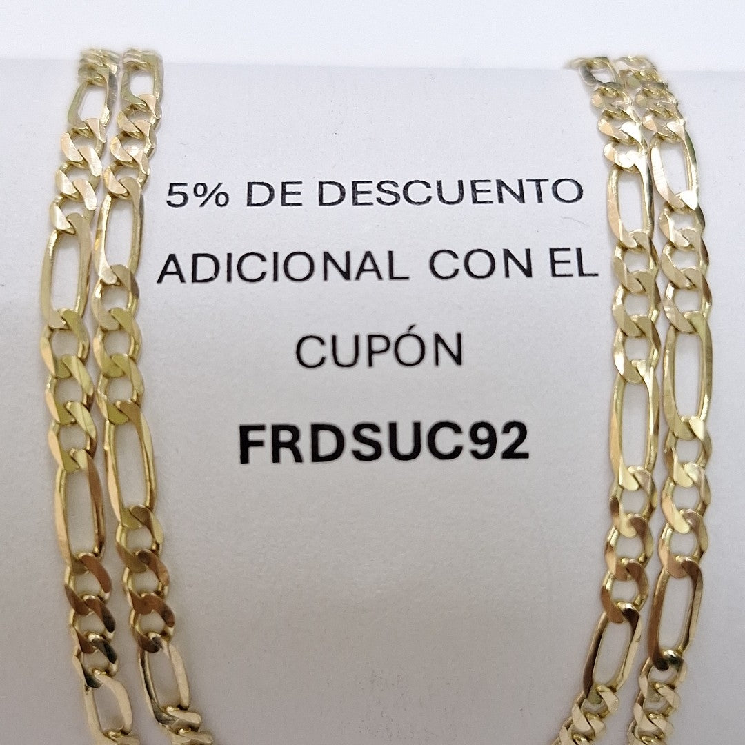 CADENAS 3X1 ORO 14K 60 CM 8 GR (NUEVO)