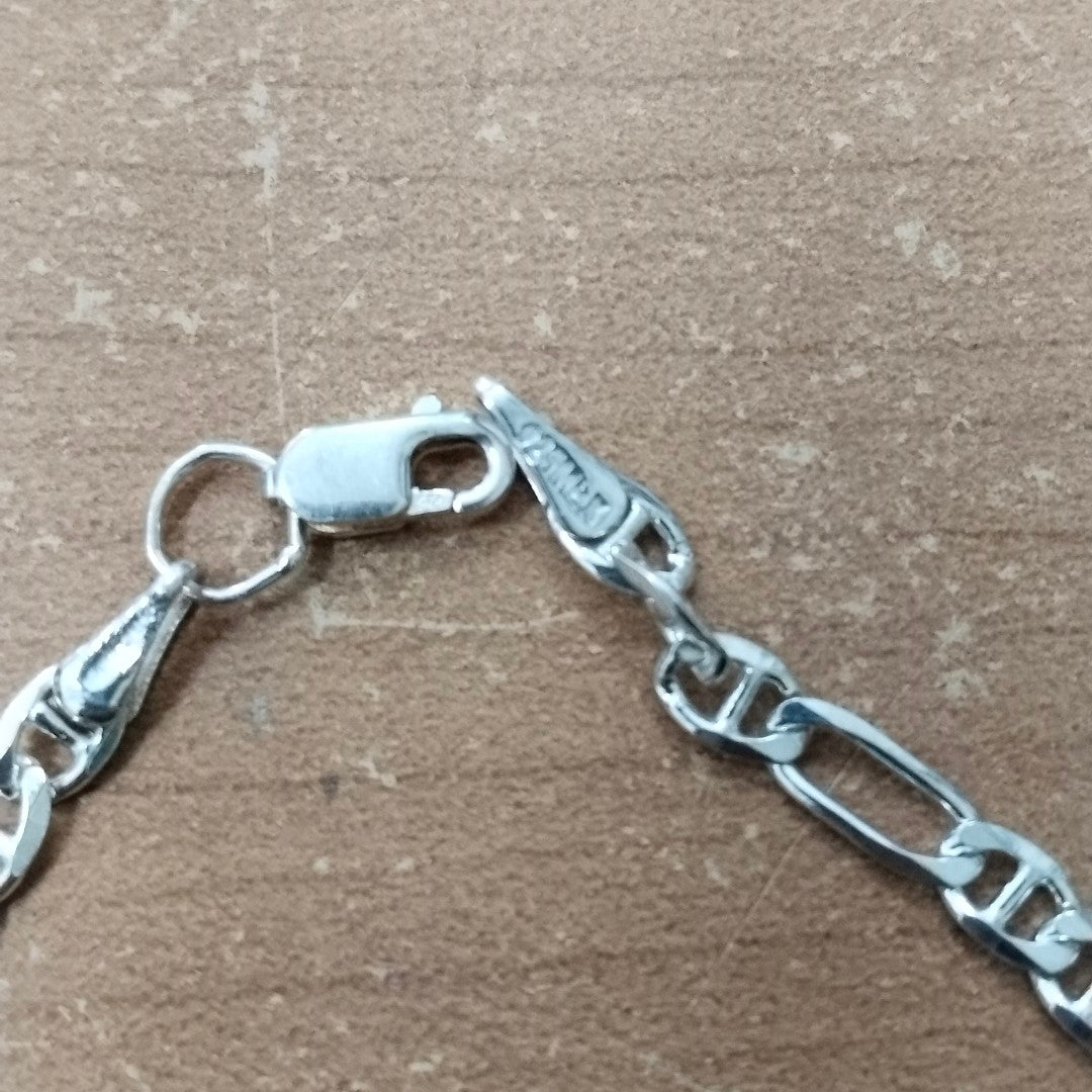 PULSERA TEJIDO 3X1 PLATA .925 16 CM 2.8 GR (NUEVO)