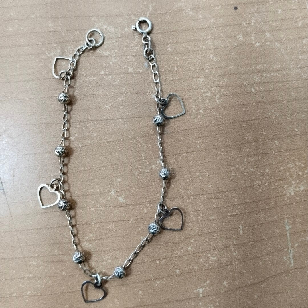 PULSERA TEJIDO ESPECIAL PLATA .925 18 CM 2.7 GR (NUEVO)