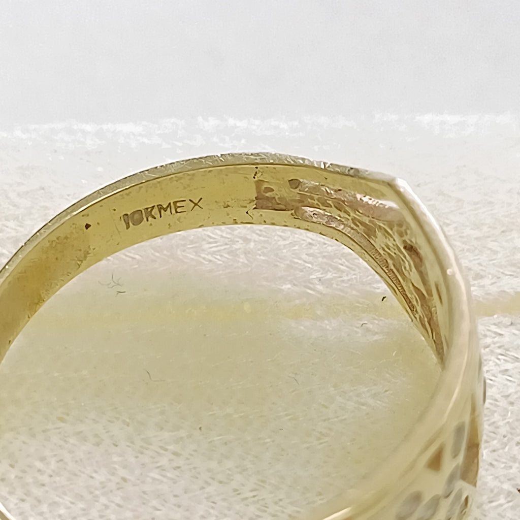 ANILLO CONMEMORATIVO ORO 10 K 2 GRMS (SEMINUEVO)