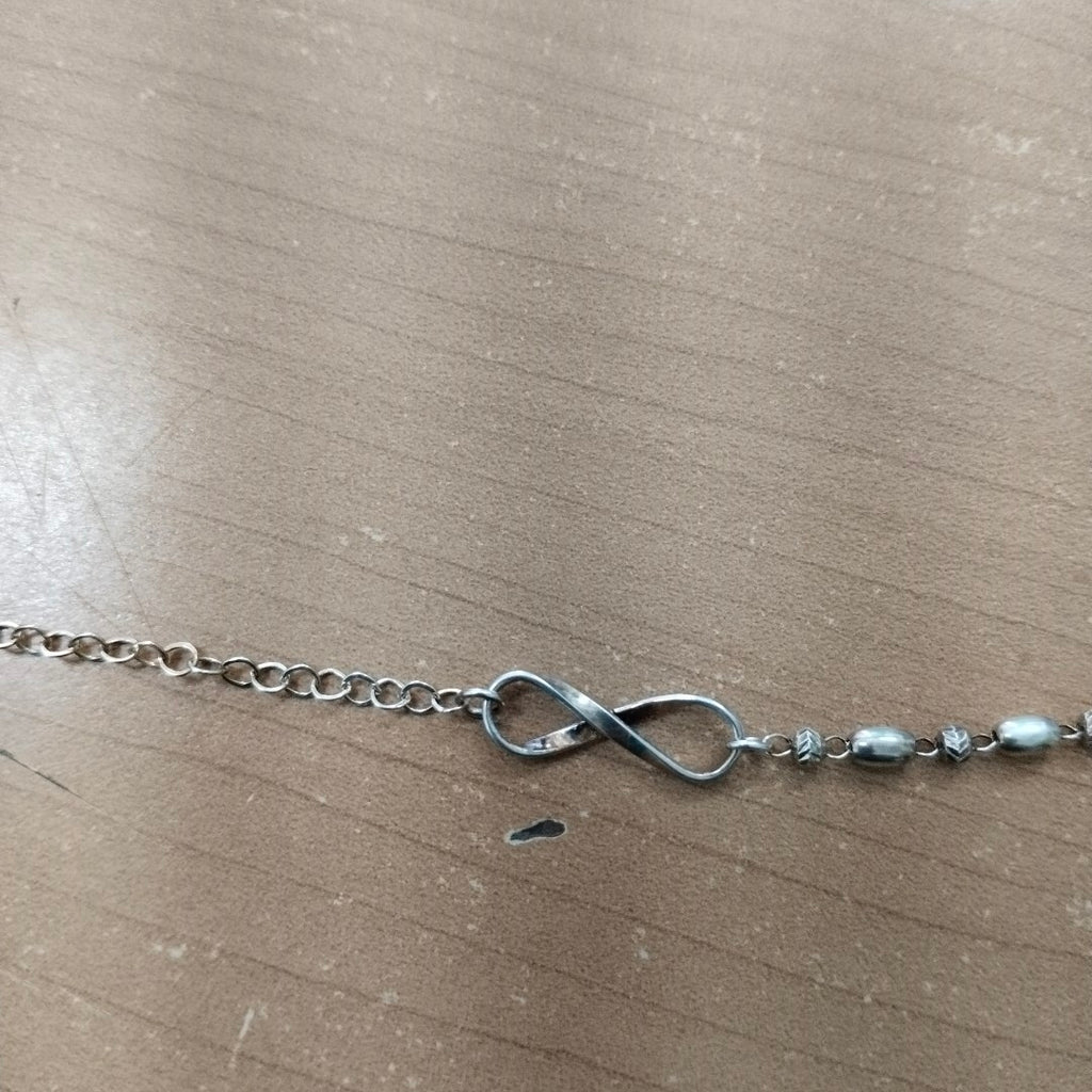 PULSERA TEJIDO INFINITO PLATA .925 18 CM 2.3 GR (NUEVO)