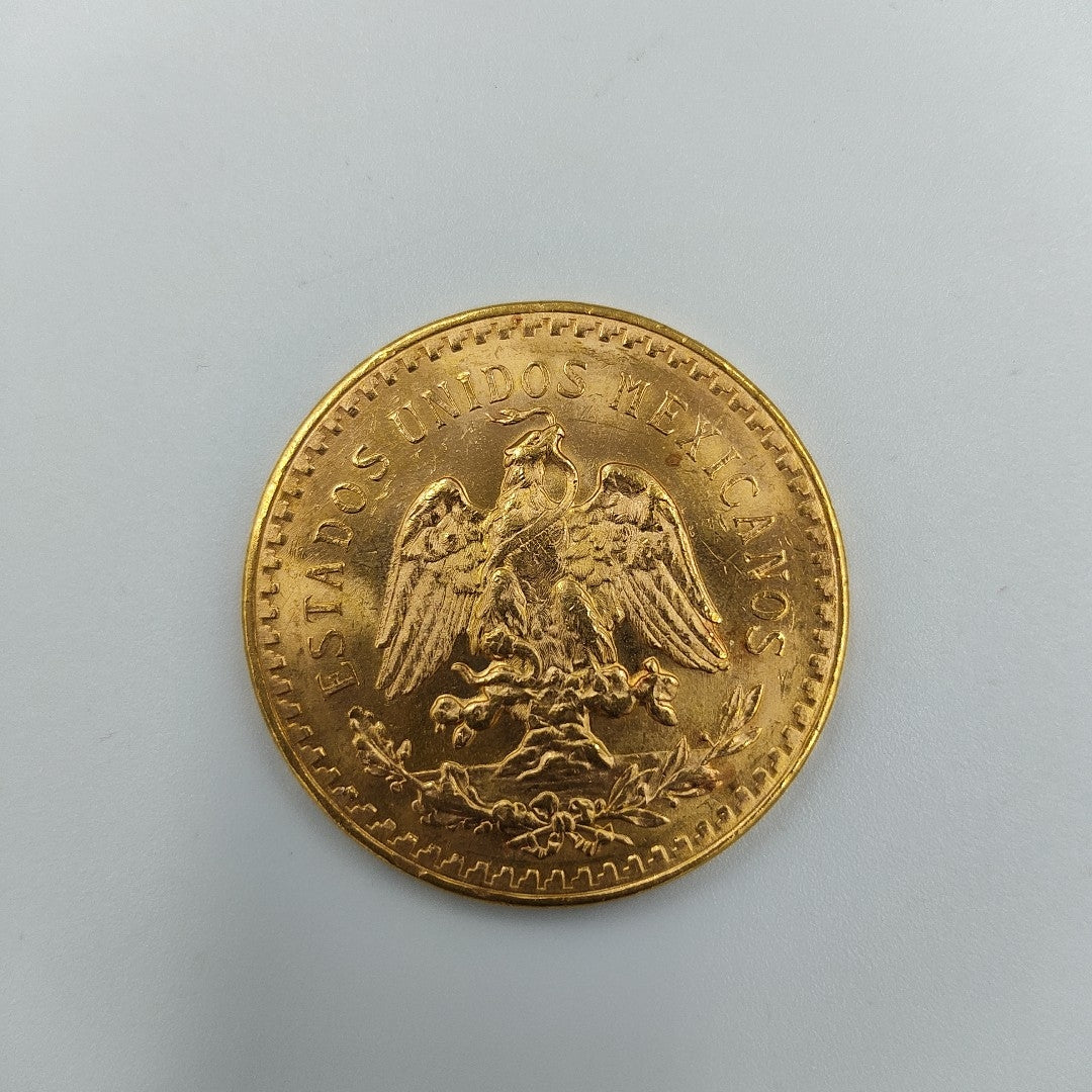 K1 41.6 GRMS 21 K IDENTIFICACIÓN MONEDA NOMINATIVA MONEDAS PESOS 50 PESO (SEMINUEVO)