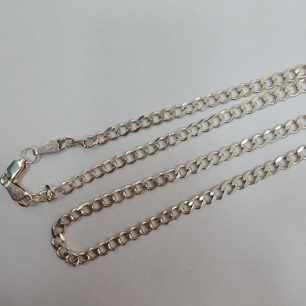 CADENA TEJIDO BARBADO PLATA .925 60 CM 12.9 GR (NUEVO)