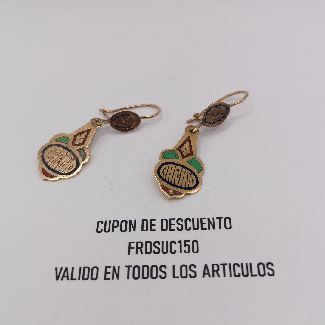 ARETES PAR ORO 8 K 4 GRMS (SEMINUEVO)