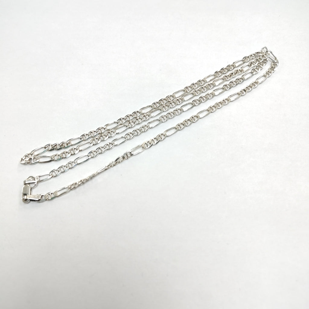 CADENA TEJIDO MARINERO PLATA .925 55 CM 8 GR (NUEVO)
