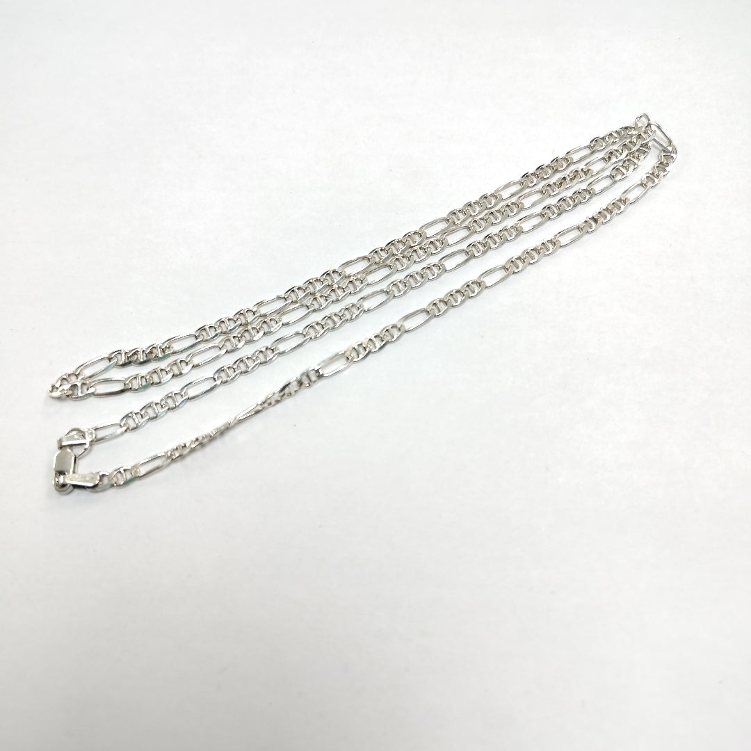 CADENA TEJIDO MARINERO PLATA .925 55 CM 8 GR (NUEVO)