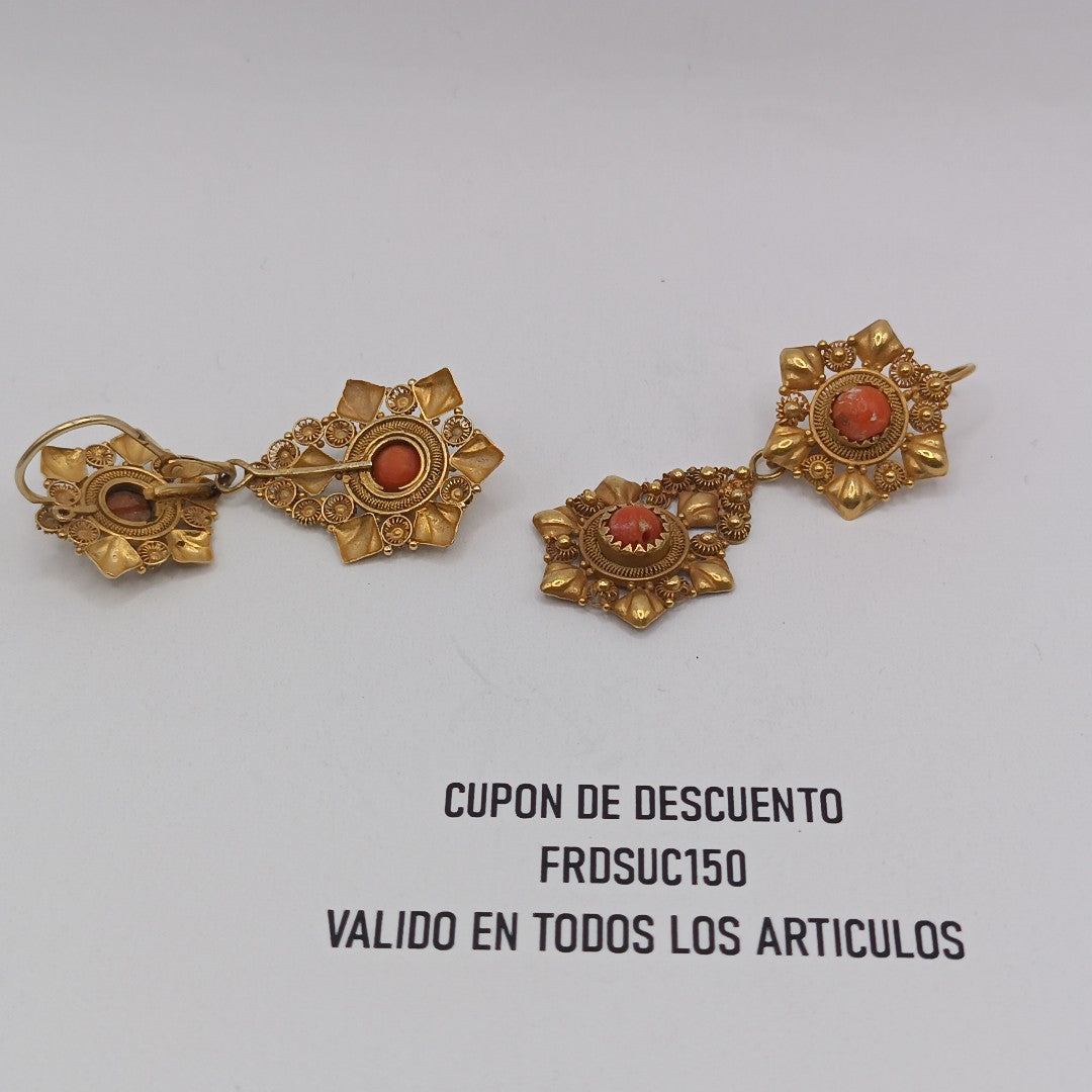 ARETES PAR ORO 10 K 7.1 GRMS (SEMINUEVO)