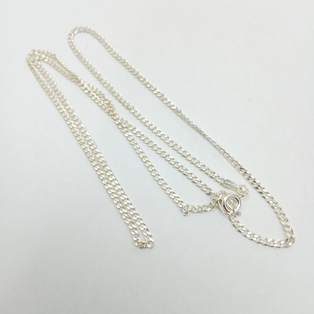 CADENA TEJIDO BARBADO PLATA .925 60 CM 6 GR (NUEVO)