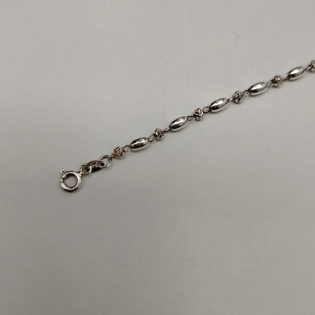 PULSERA TEJIDO INFINITO PLATA .925 18 CM 2.4 GR (NUEVO)