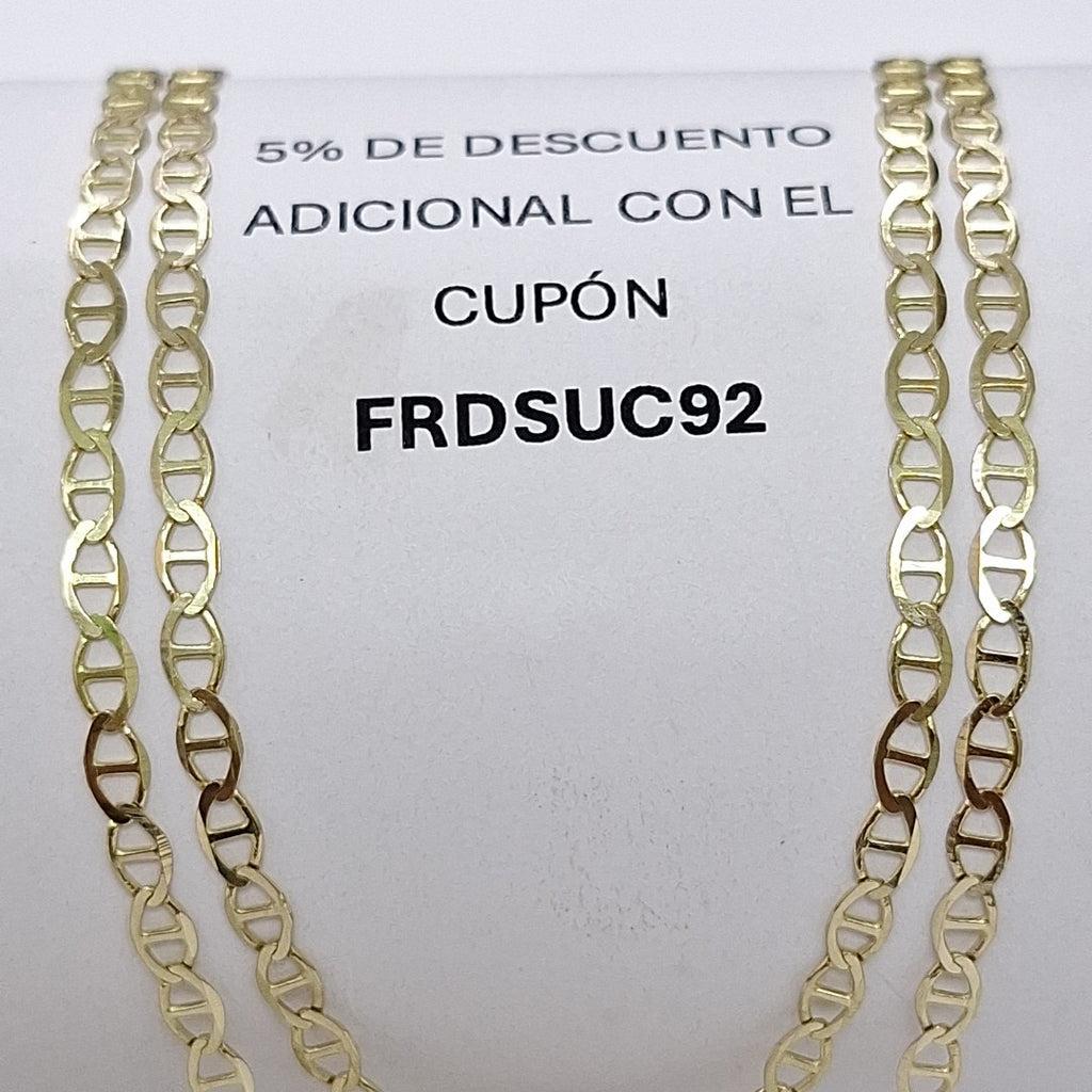 CADENAS TEJIDO GUCHI ORO 10K 60 CM 4.1 GR (NUEVO)