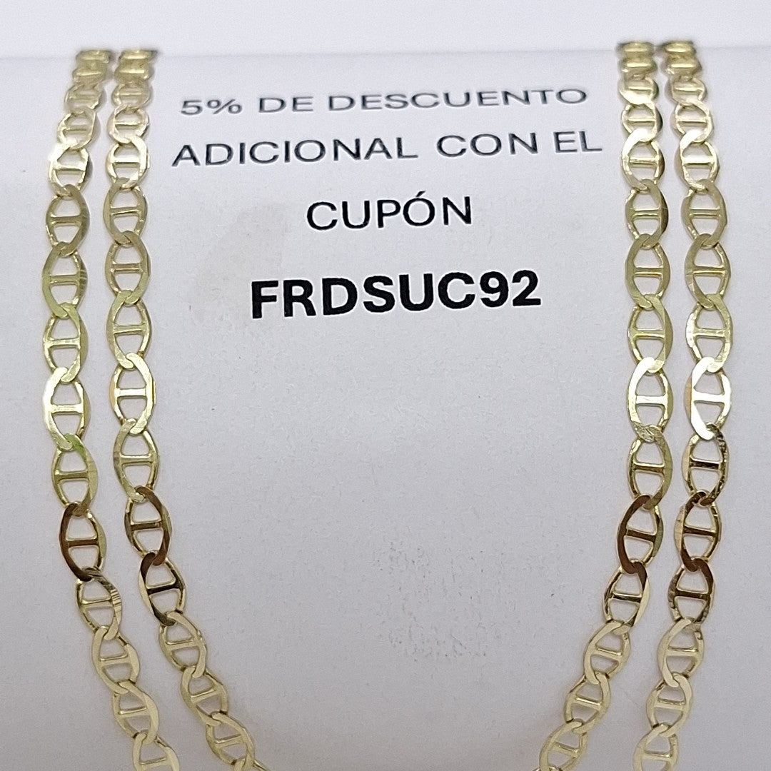 CADENAS TEJIDO GUCHI ORO 10K 60 CM 4.1 GR (NUEVO)