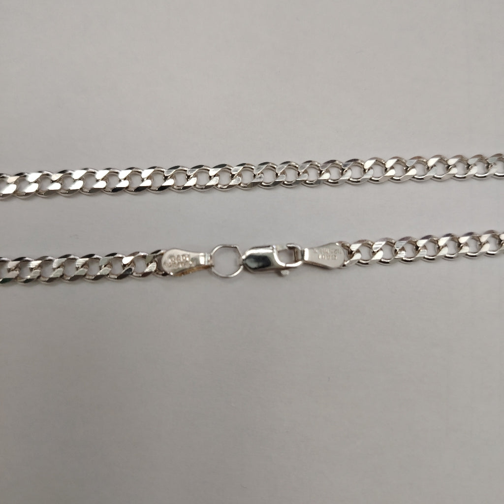 CADENA TEJIDO BARBADO PLATA .925 55 CM 12.8 GR (NUEVO)