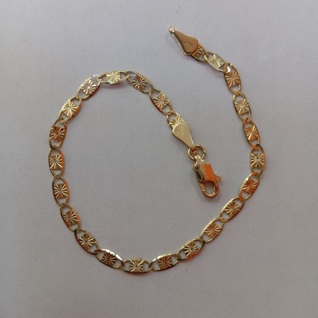 PULSERAS GUCHI ORO 14K 18 CM 2.8 GR (NUEVO)