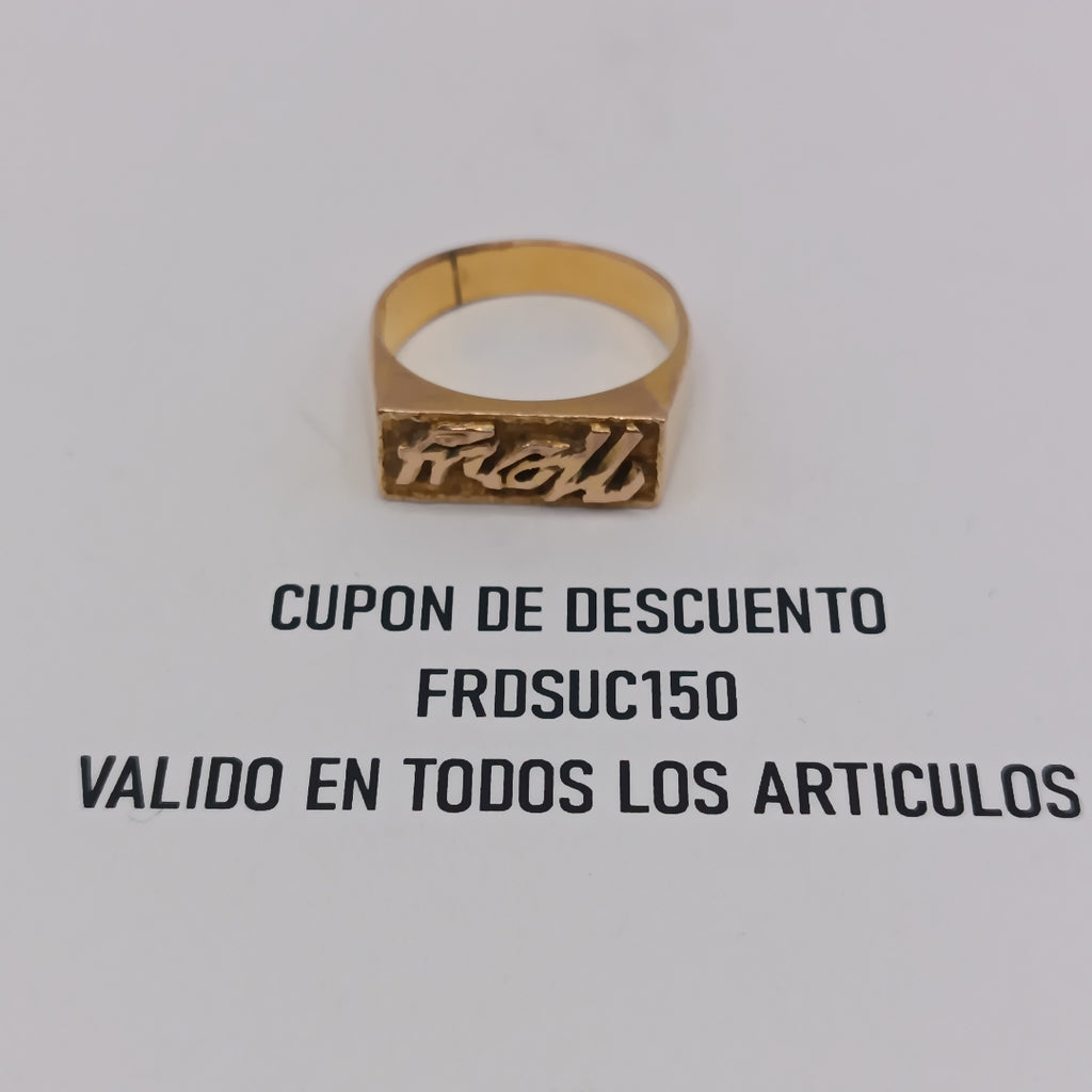 ANILLO ORO 10 K 5.8 GRMS (SEMINUEVO)