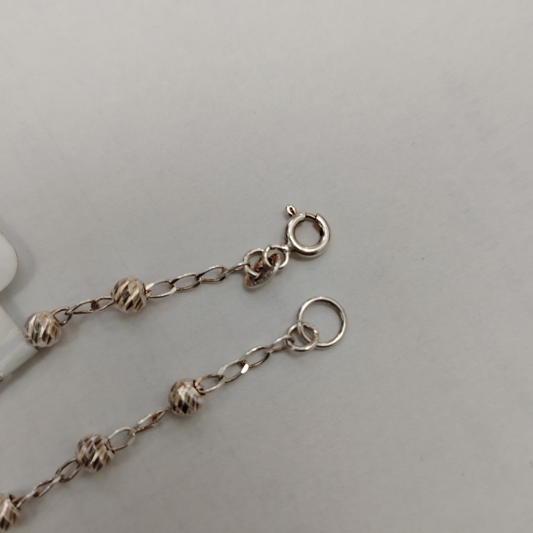 PULSERA TEJIDO ESPECIAL PLATA .925 18 CM 2.8 GR (NUEVO)