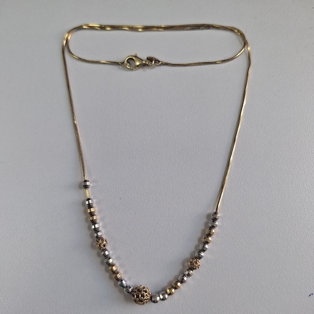 GARGANTILLA ORO COMBINADO 14 K 5.2 GRMS (SEMINUEVO)