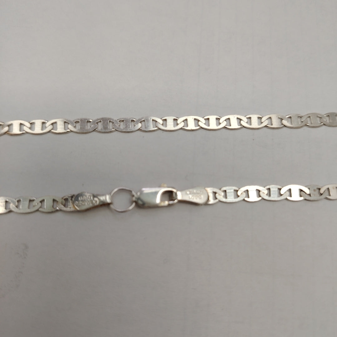 CADENA TEJIDO GUCHI PLATA .925 60 CM 9.3 GR (NUEVO)