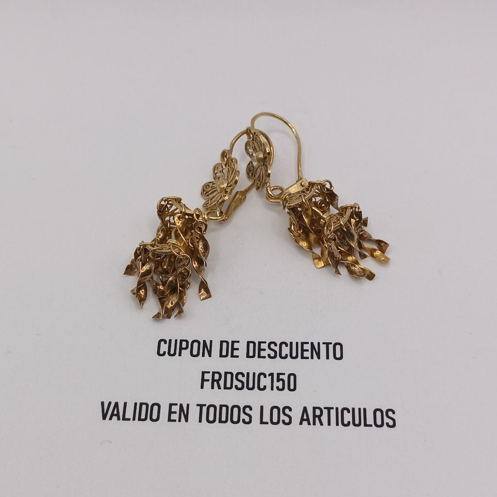 ARETES PAR ORO 10 K 6.4 GRMS (SEMINUEVO)