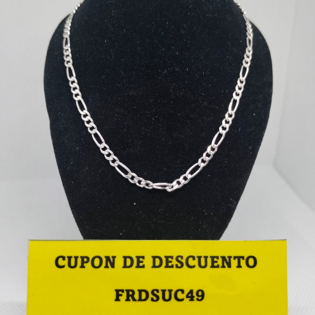 CADENA TEJIDO 3X1 PLATA .925 55 CM 7.5 GR (NUEVO)