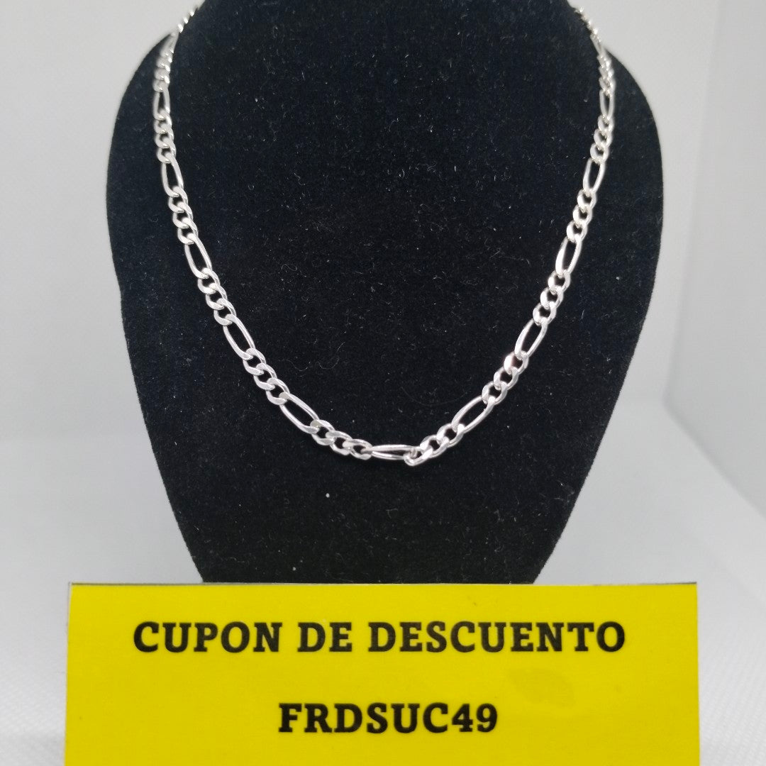 CADENA TEJIDO 3X1 PLATA .925 55 CM 7.5 GR (NUEVO)