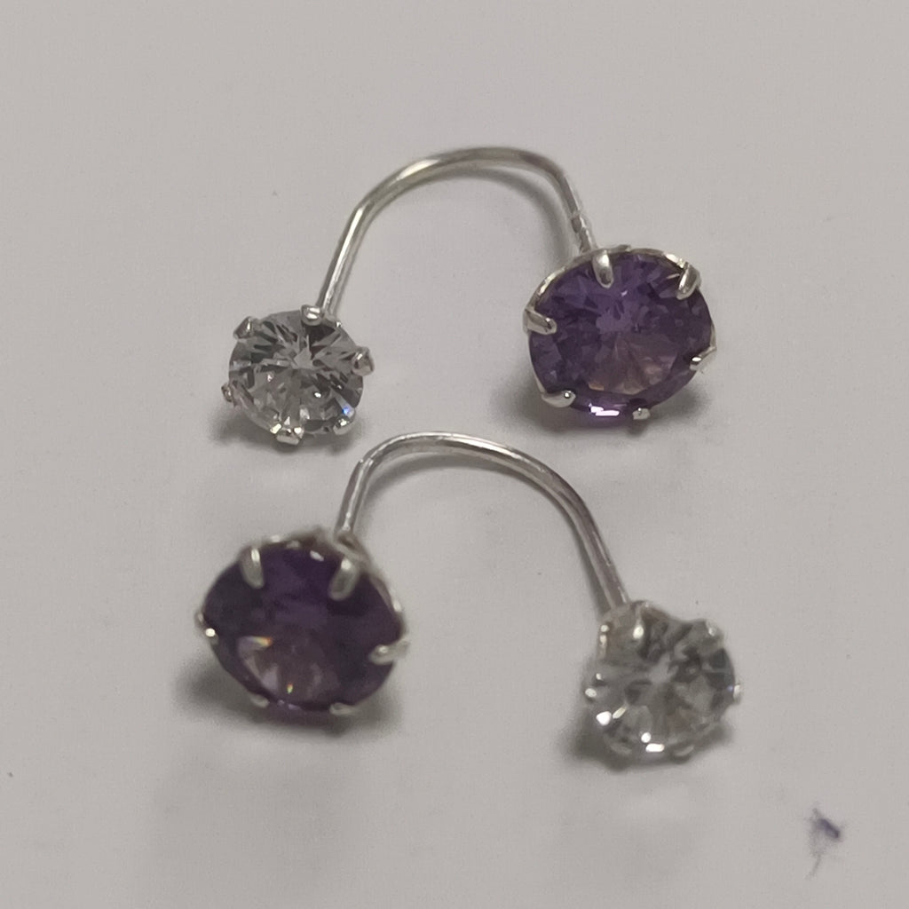 ARETES PAR PLATA 1.2 GRMS (SEMINUEVO)