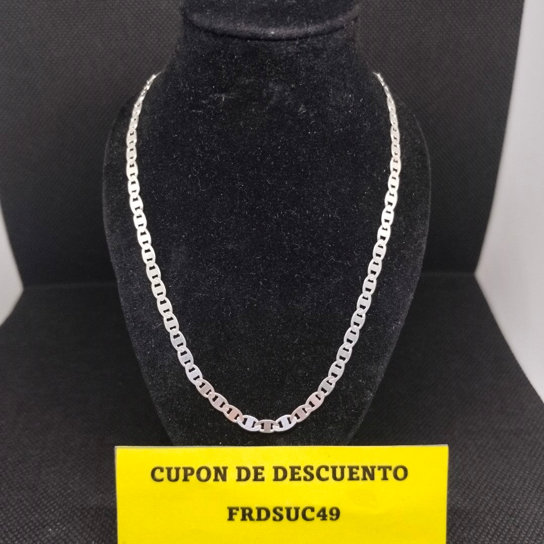 CADENA TEJIDO GUCHI PLATA .925 60 CM 9 GR (NUEVO)