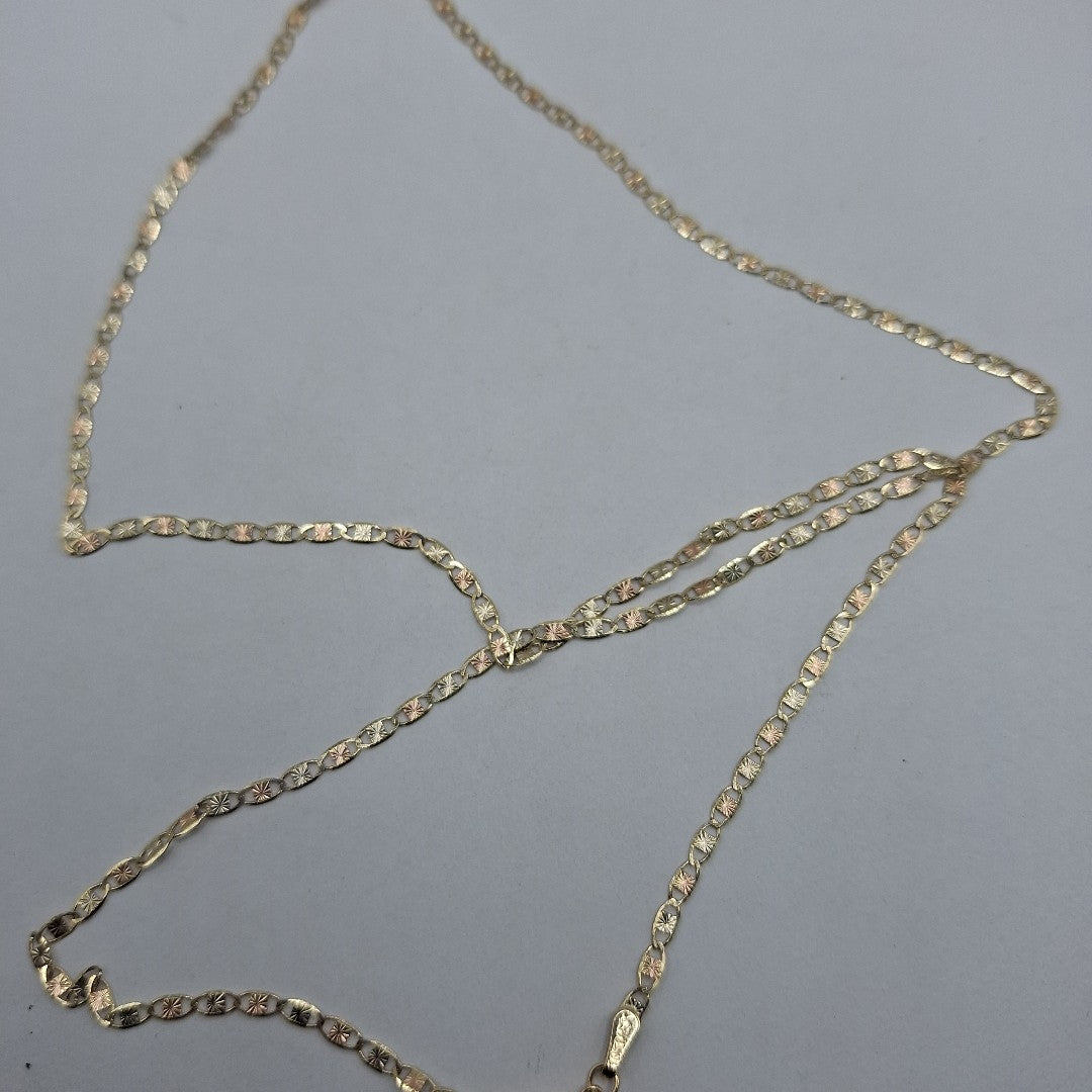 CADENAS TEJIDO GUCHI ORO 10K 60 CM 2.9 GR (NUEVO)