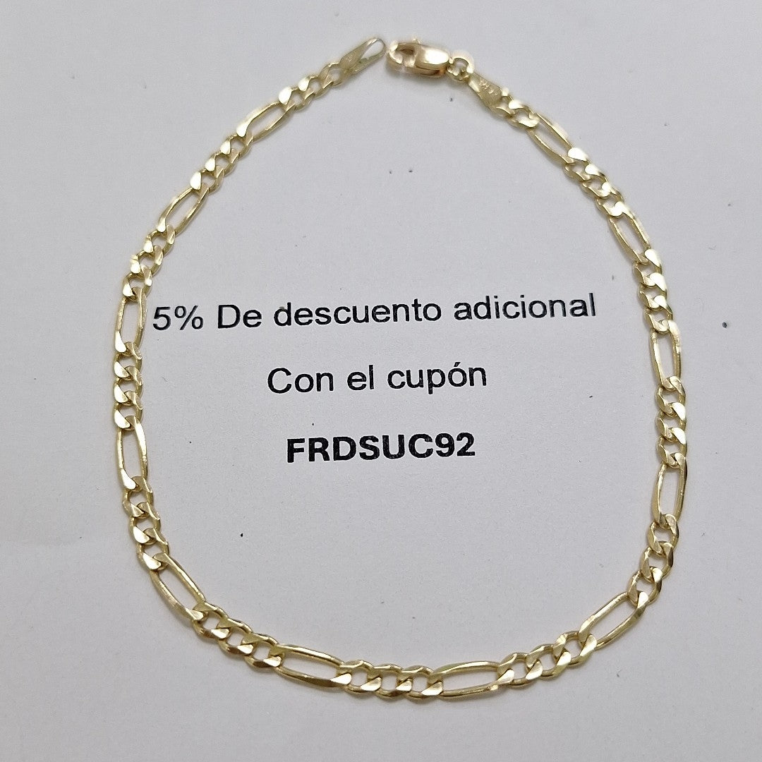 PULSERAS 3X1 ORO 14K 21 CM 3.4 GR (NUEVO)