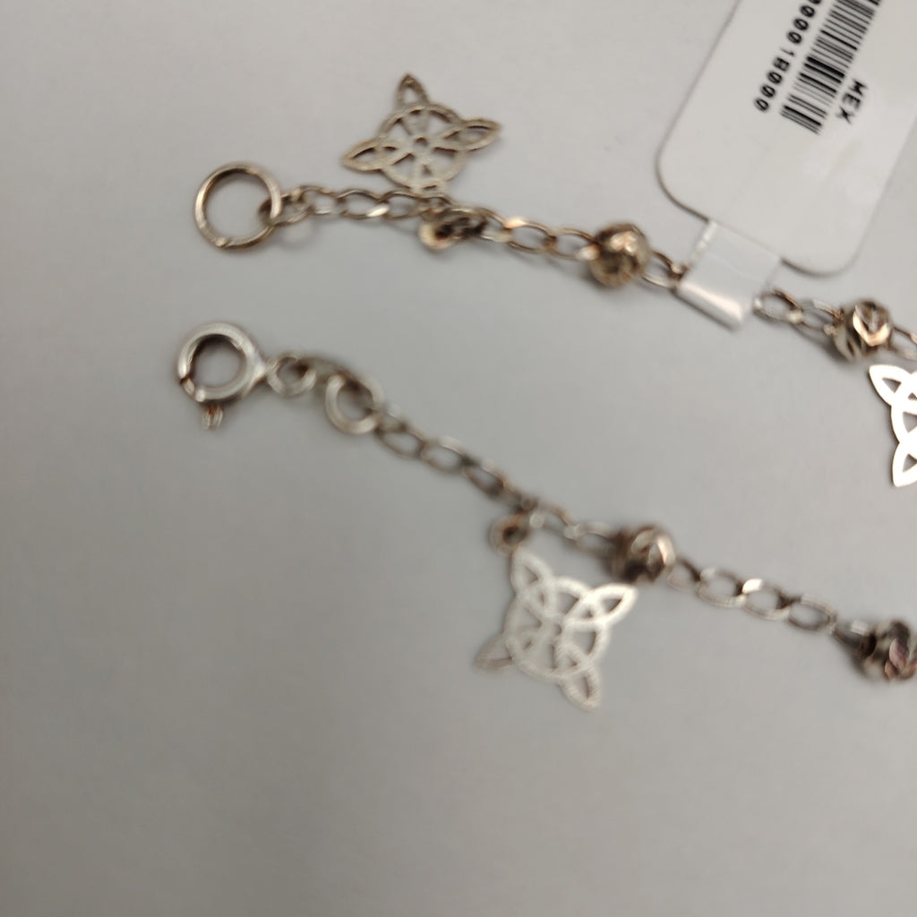 PULSERA TEJIDO ESPECIAL PLATA .925 18 CM 3.2 GR (NUEVO)