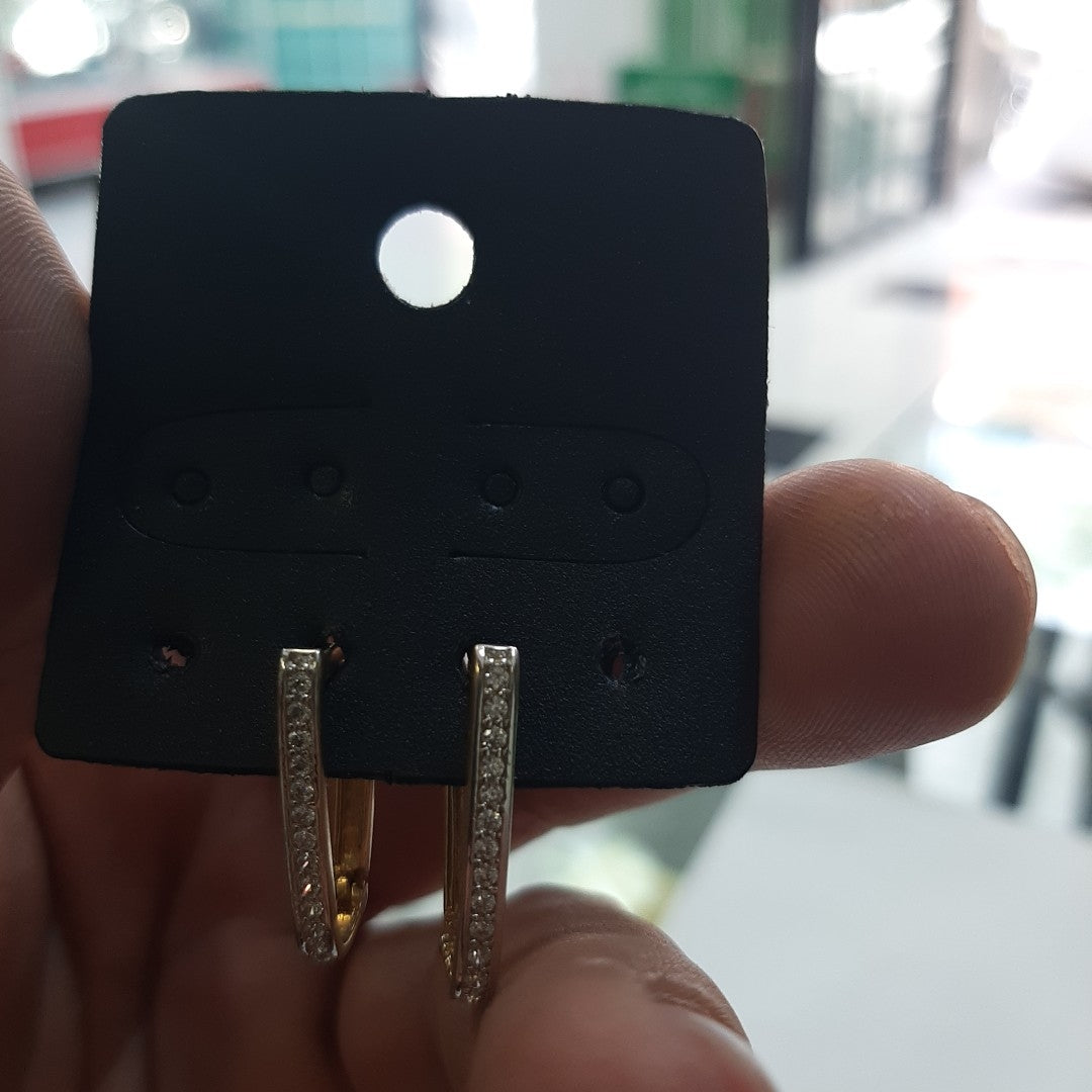 ARRACADAS PAR ORO 14 K 2.5 GRMS (SEMINUEVO)
